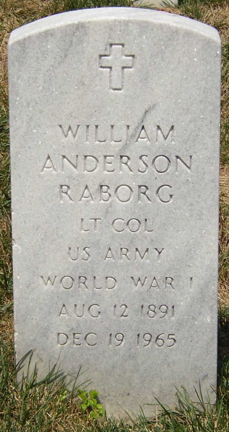 Colonel William A. Raborg's grave at Arlington Cemetery